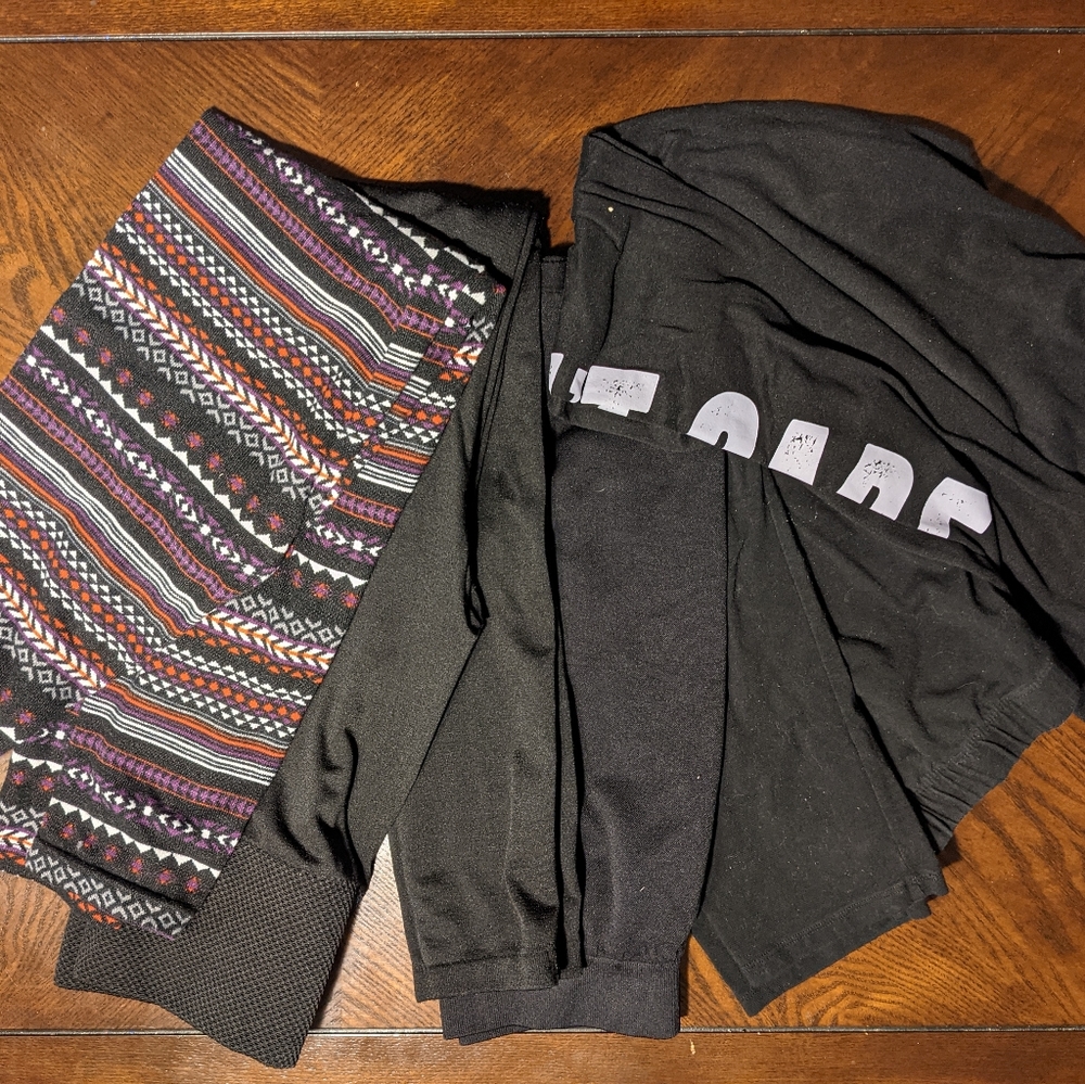 Leggings and Stretch Pencil Skirt